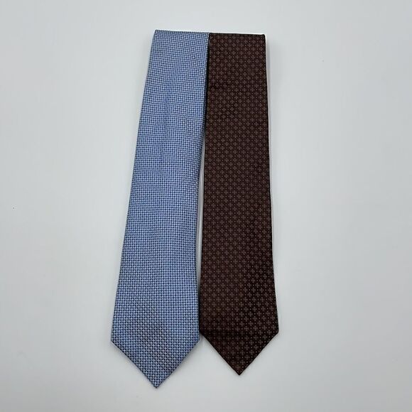 Bundle of two blue and brown Geoffrey Beene ties - Picture 3 of 7